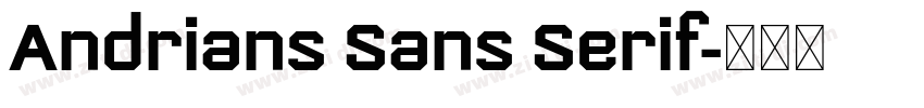 Andrians Sans Serif字体转换
